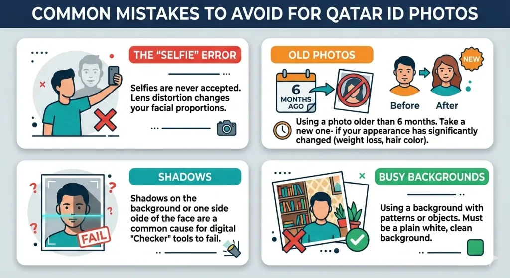 Common Mistakes For Qatar ID Photo