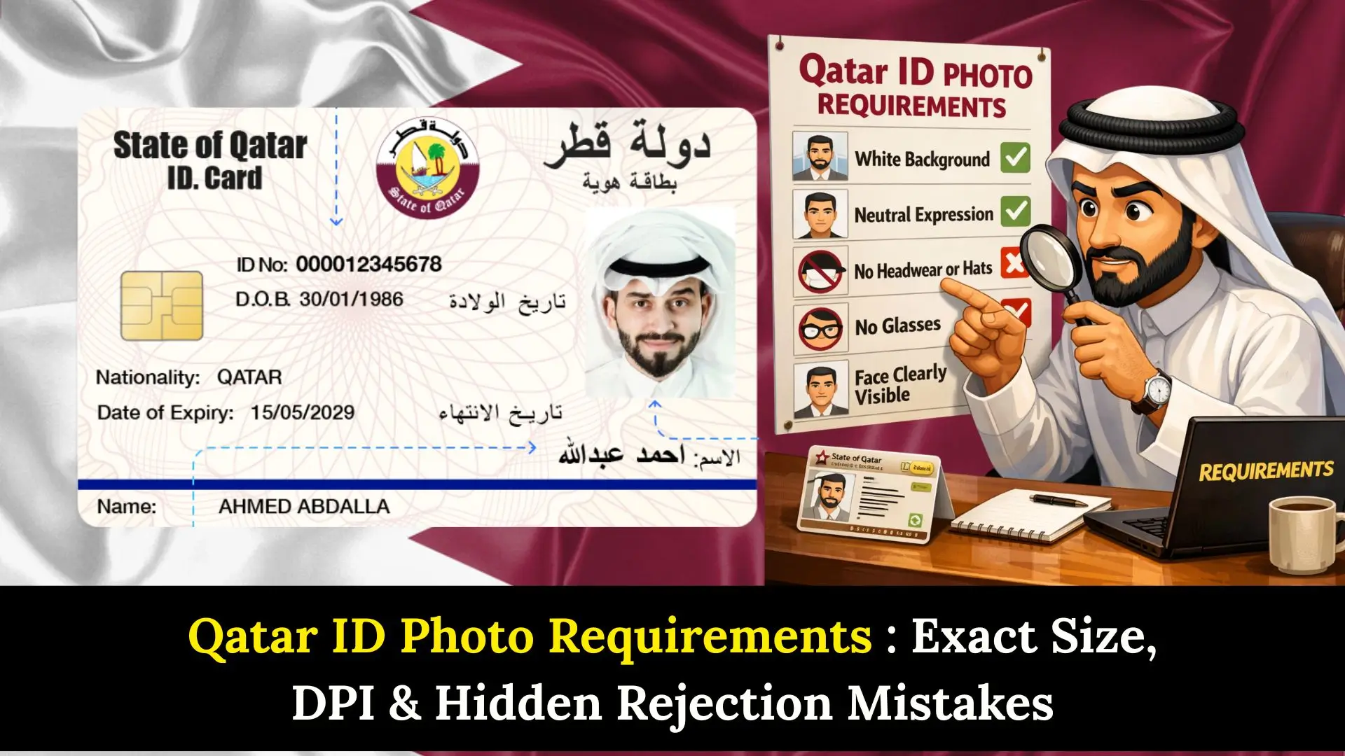 Qatar ID Photo Requirements